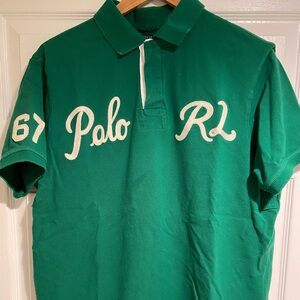 c. 90s Polo Ralph Lauren chain stitched Vintage polo shirt